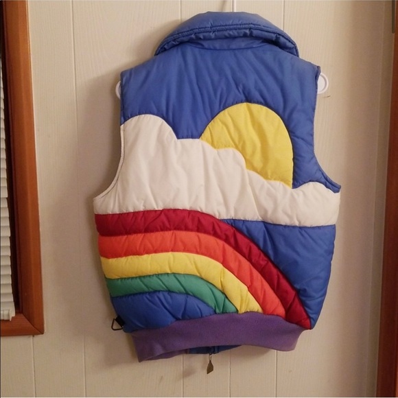 ISO Pacific trail puffer rainbow vest / jacket - Picture 2 of 2
